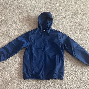 Boys Youth Lands End rain coat. Navy